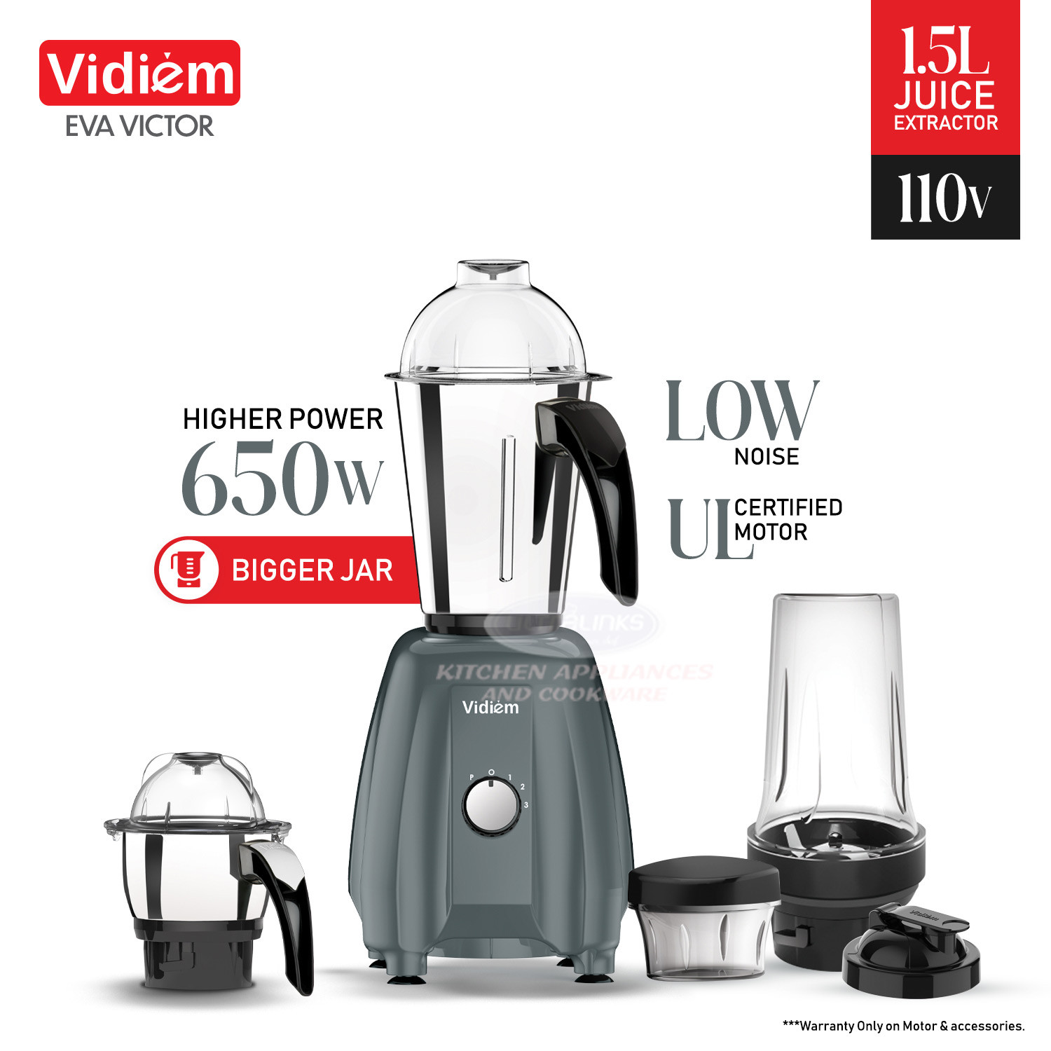 vidiem-eva-victor-pro-650w-110v-indian-mixer-grinder-ss-jars-250ml-spice-personal-coffee-herbs-grinder-with-500ml-personal-juices-shakes-smoothie-blender-made-for-canada-usa